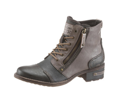 Женские ботинки Mustang Shoes 36 коричнево-серый (1253180115436)