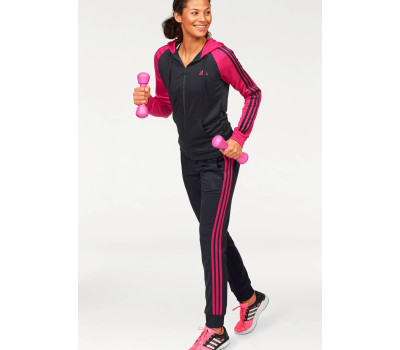 Женский спортивный костюм Adidas XL черно-розовый (1286310041313)